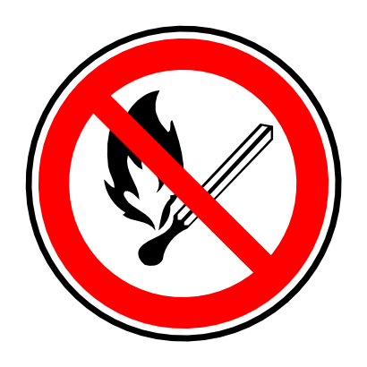 Icône feu interdit flamme à télécharger gratuitement